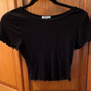 Bozzolo short sleeve black top